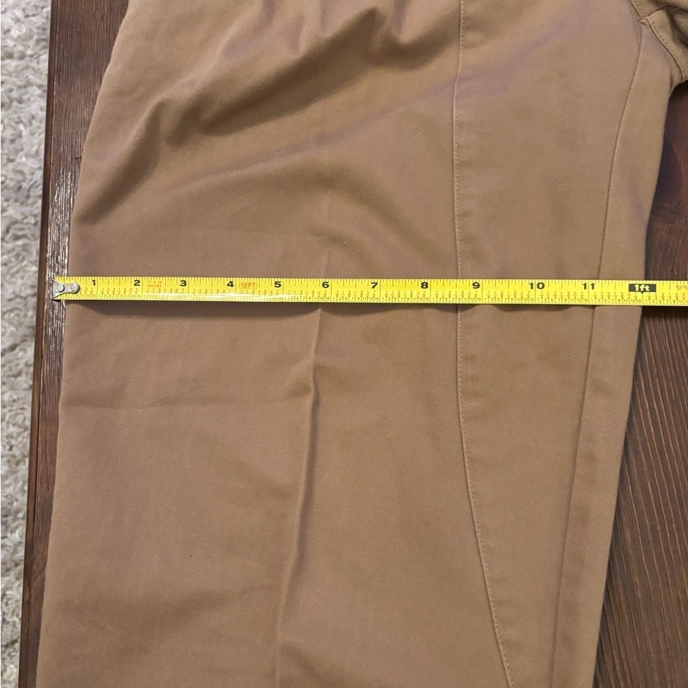 Y2K KHAKI HIGH WAIST CARGO PANTS PLEATED SLIGHT BARREL LEG BY MIXED BLUE SIZE 7 - Picture 14 of 15
